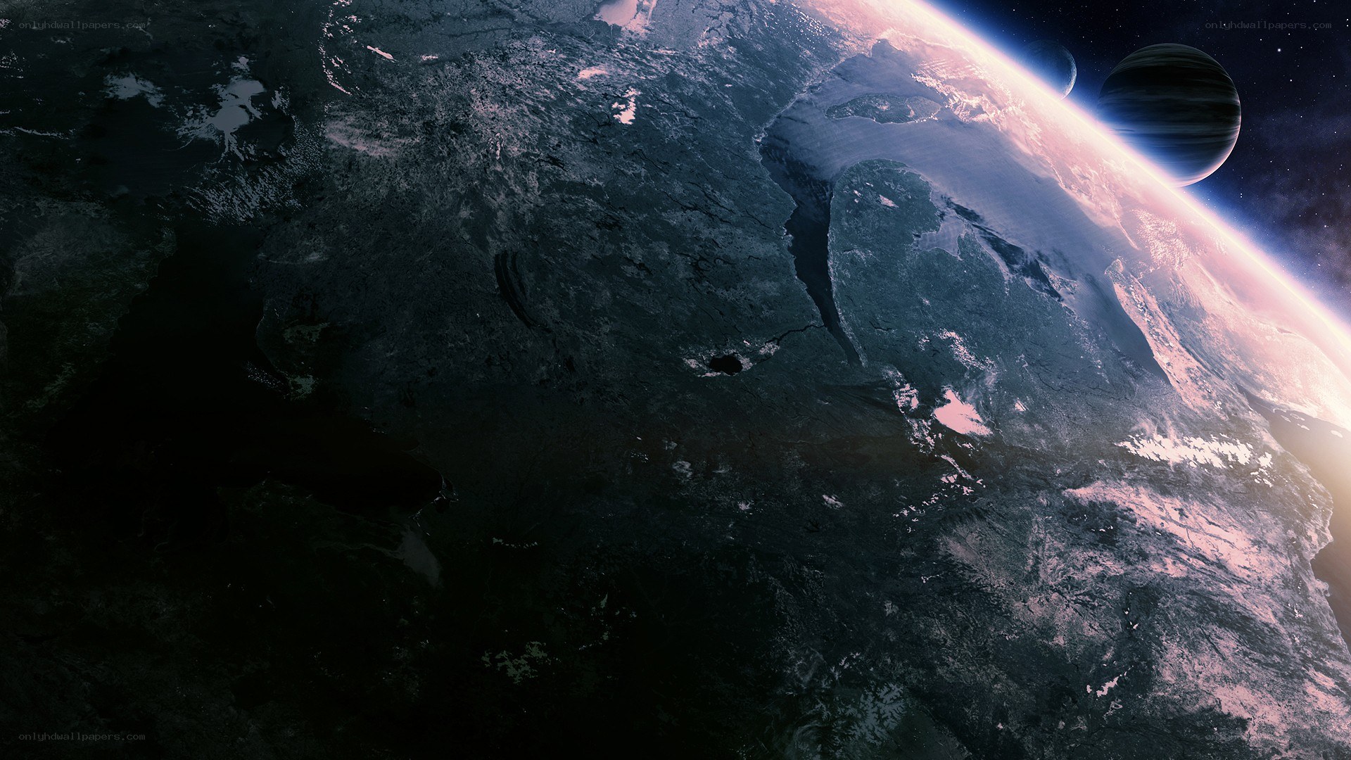 alien planet from space