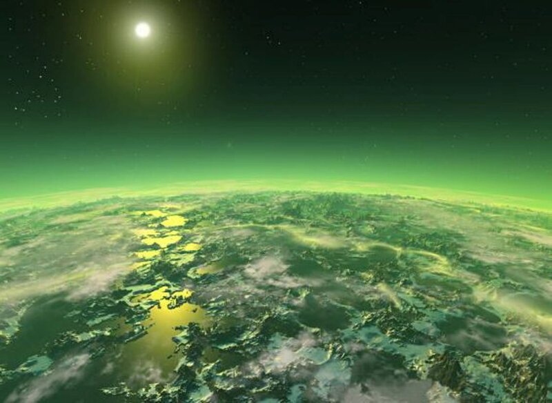 Alien Planet from Space — Green