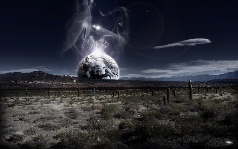 Alien Planet in Desert
