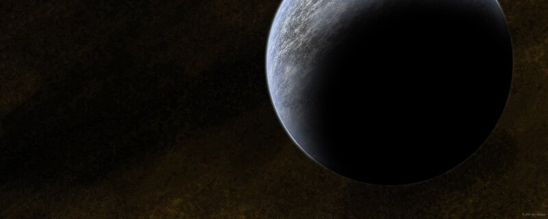 alien planet in space