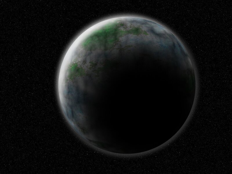 alien planet in space