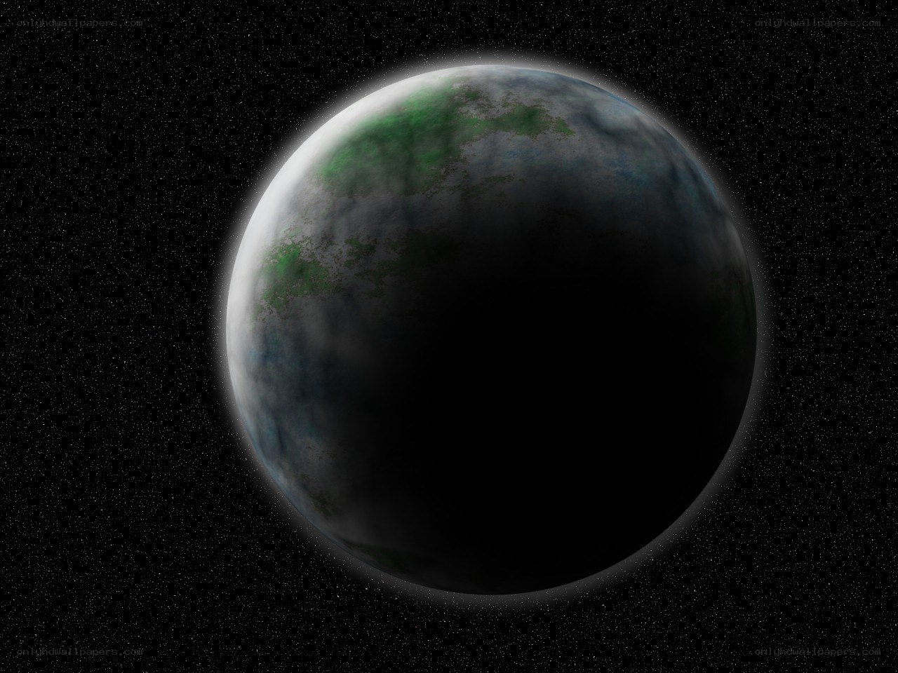 alien planet in space