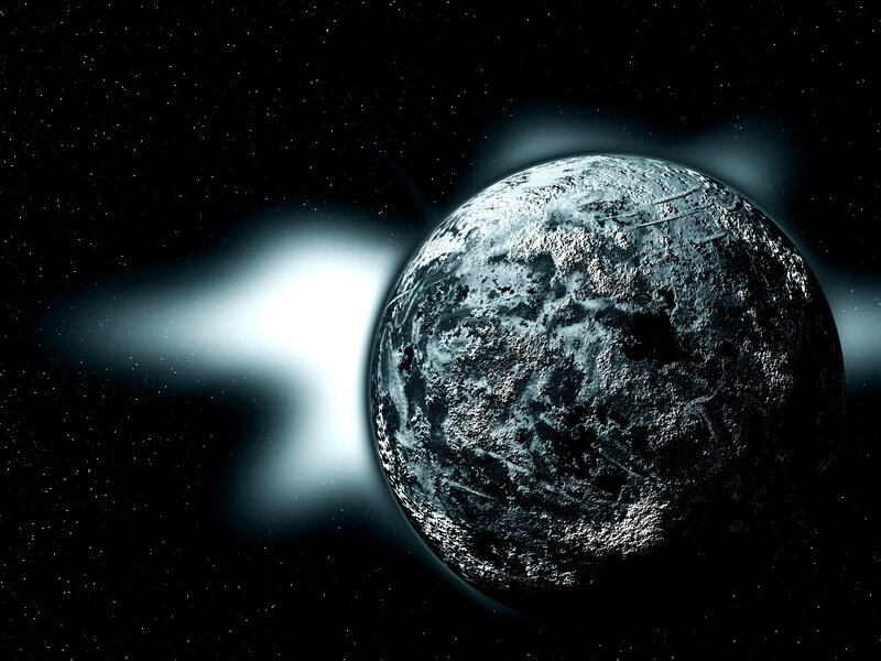 alien planet in space