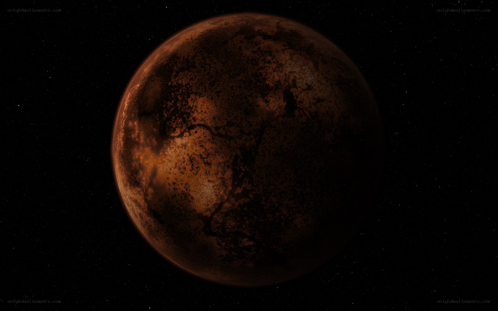 alien planet in space