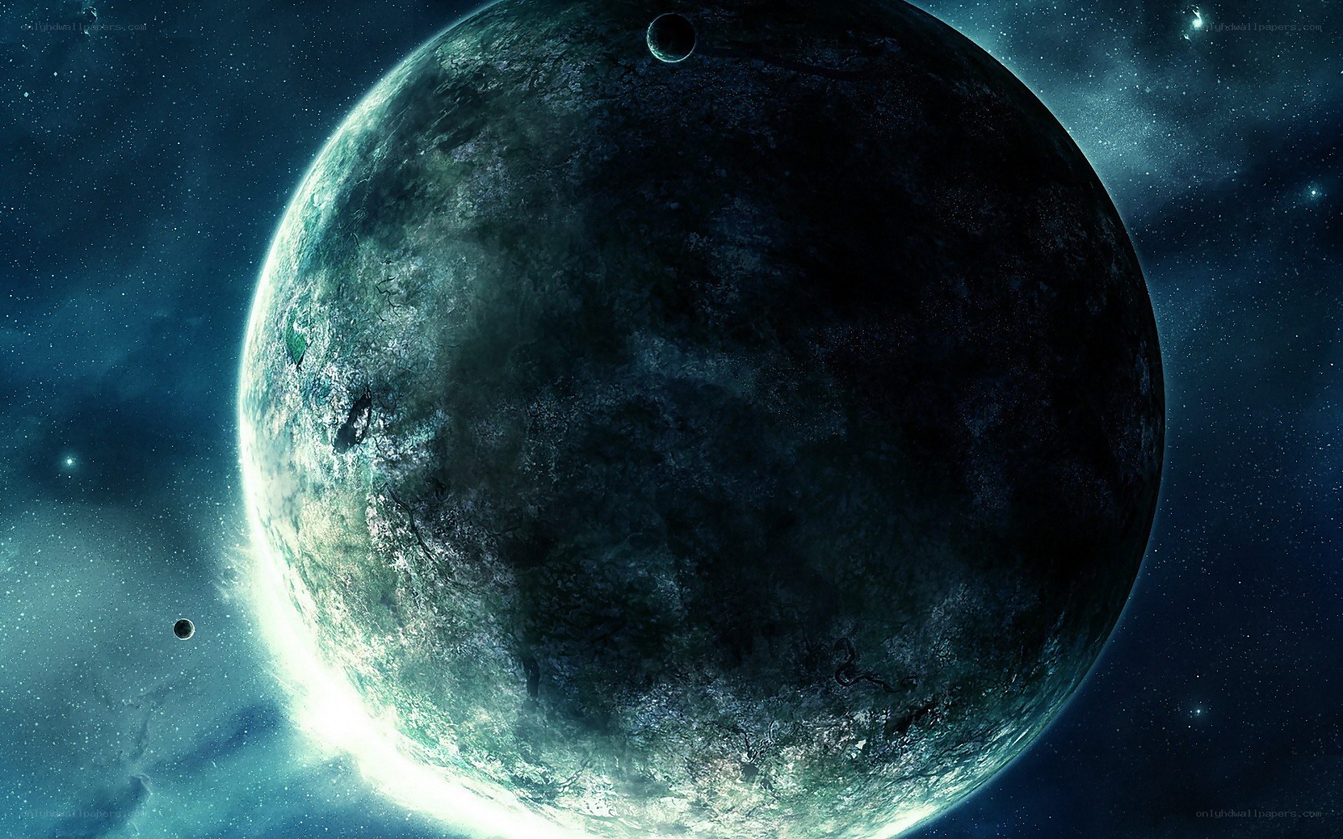 alien planet in space