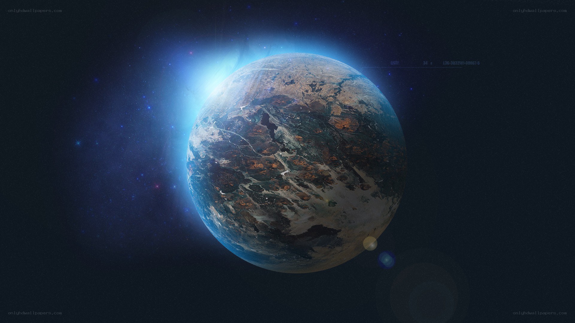 alien planet in space