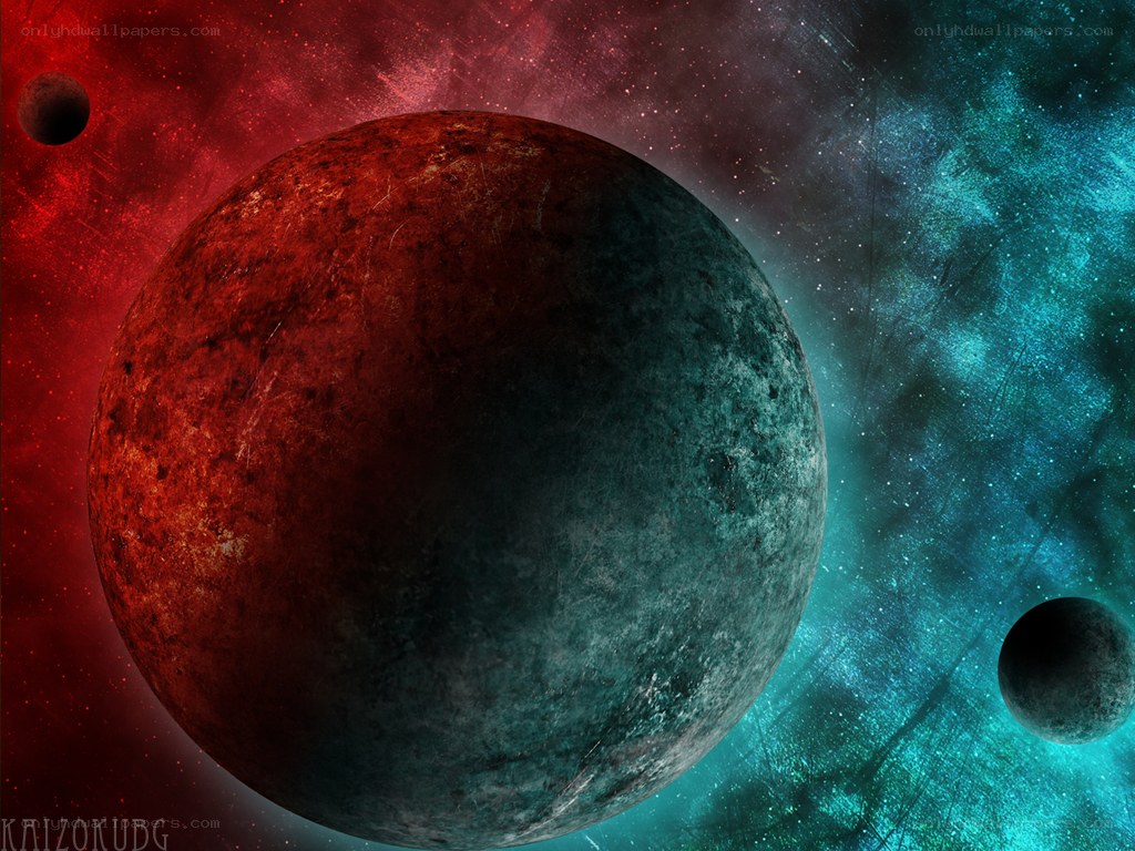 alien planet in space