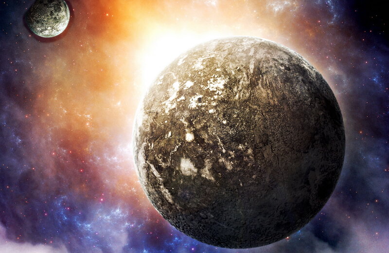 Alien Planet in Space — Purple