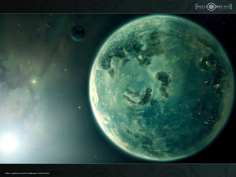 alien planet in space