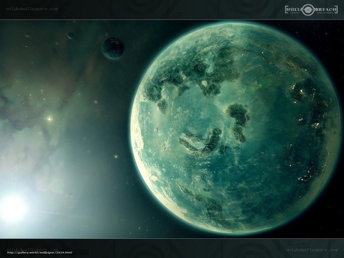 alien planet in space