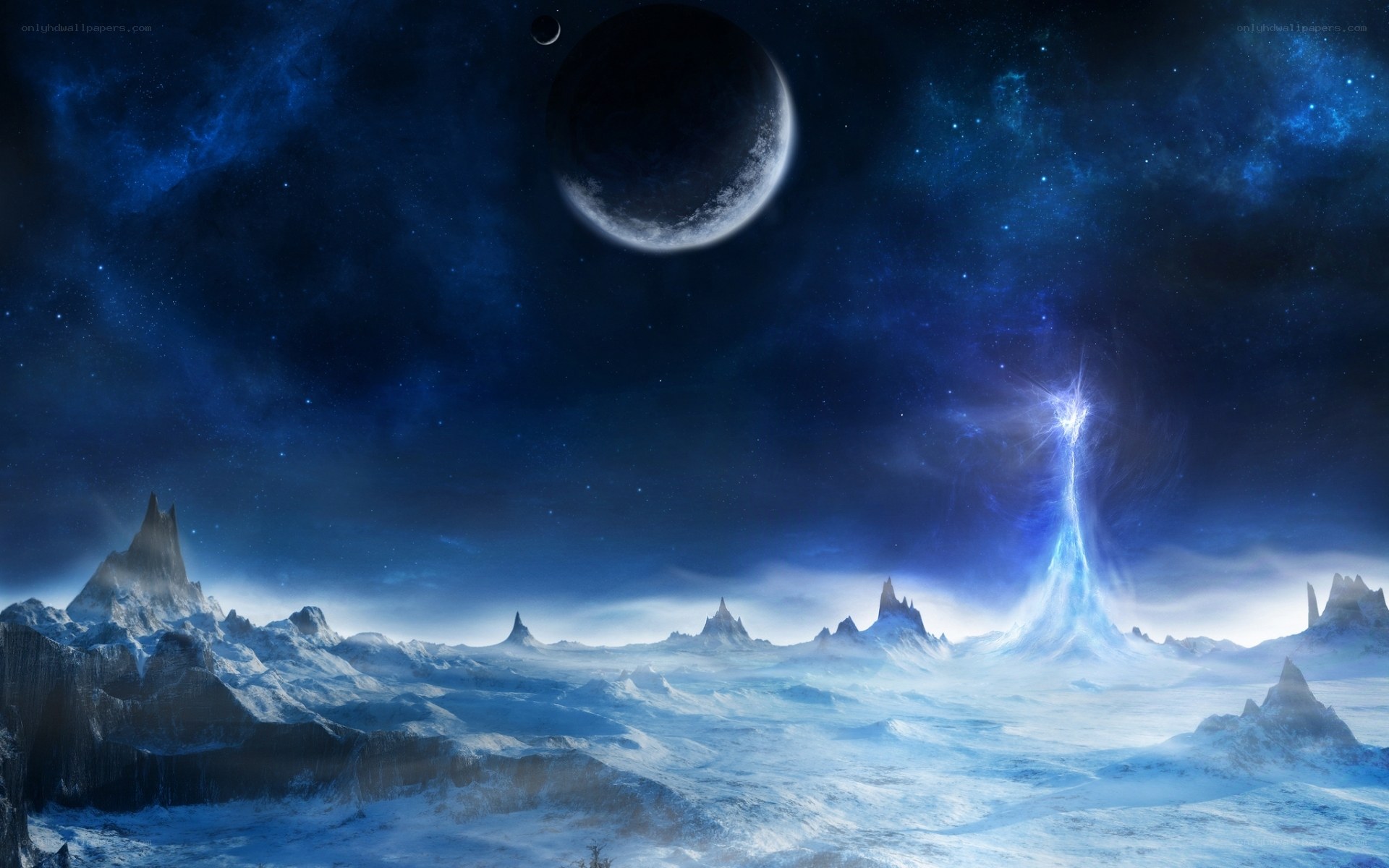 alien planet landscape