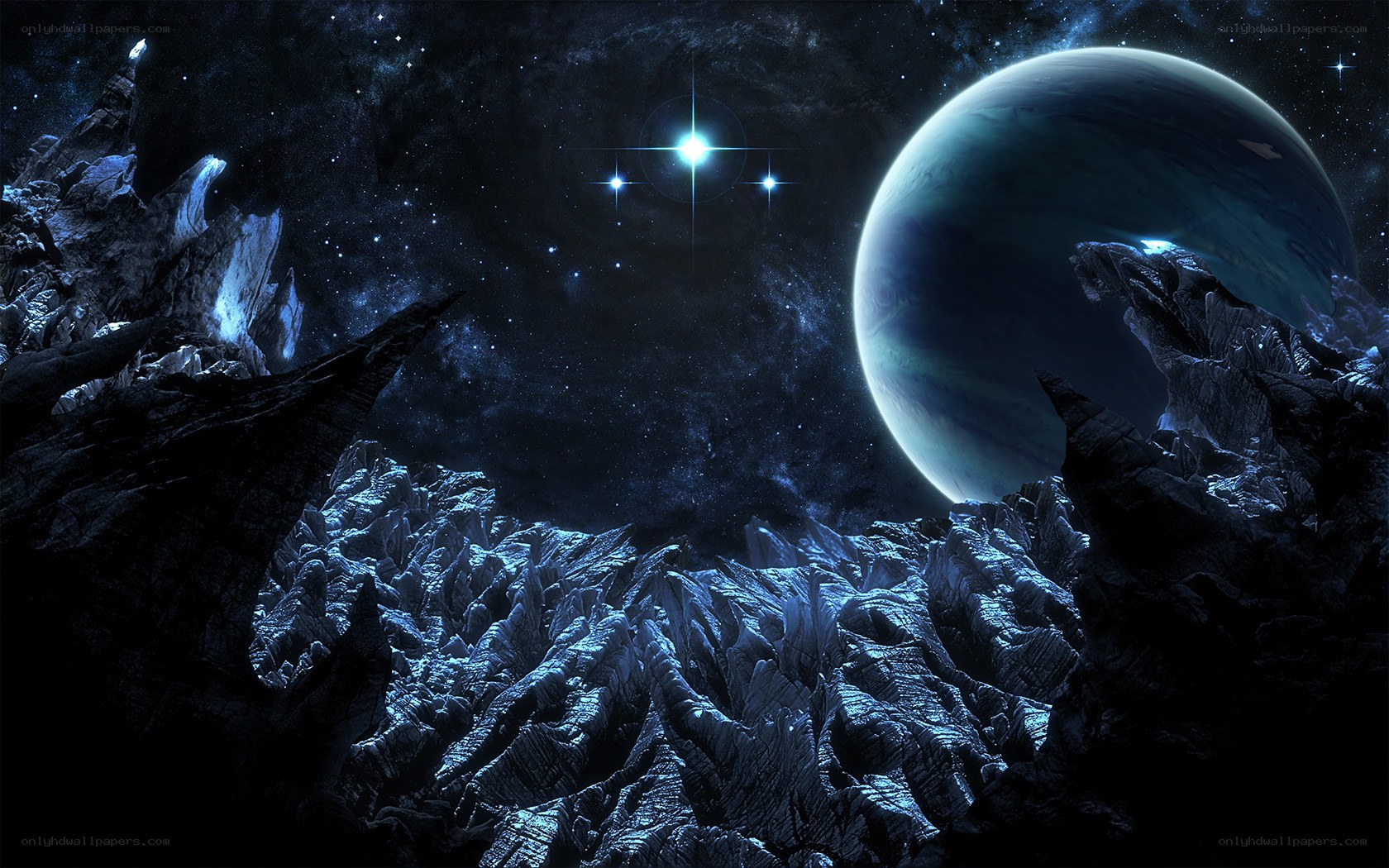 alien planet landscape