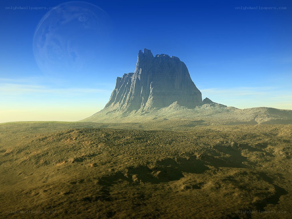 alien planet landscape