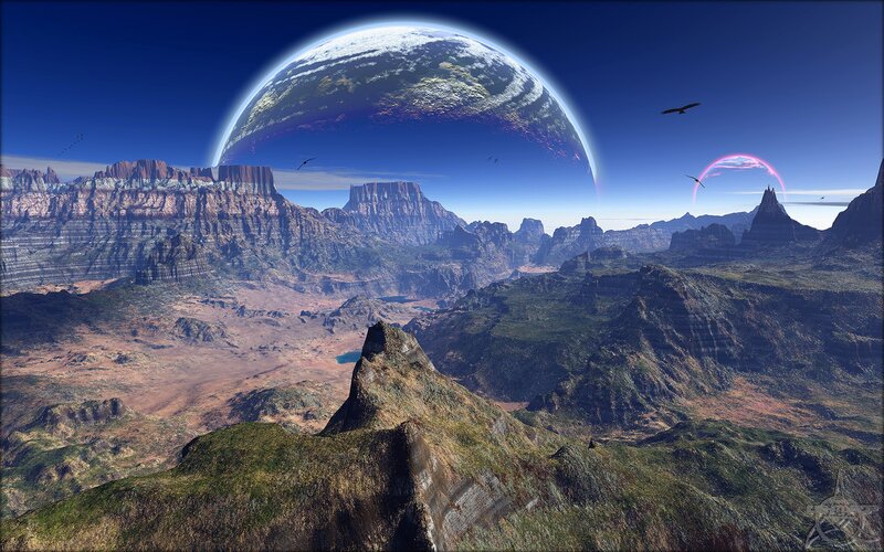 alien planet landscape