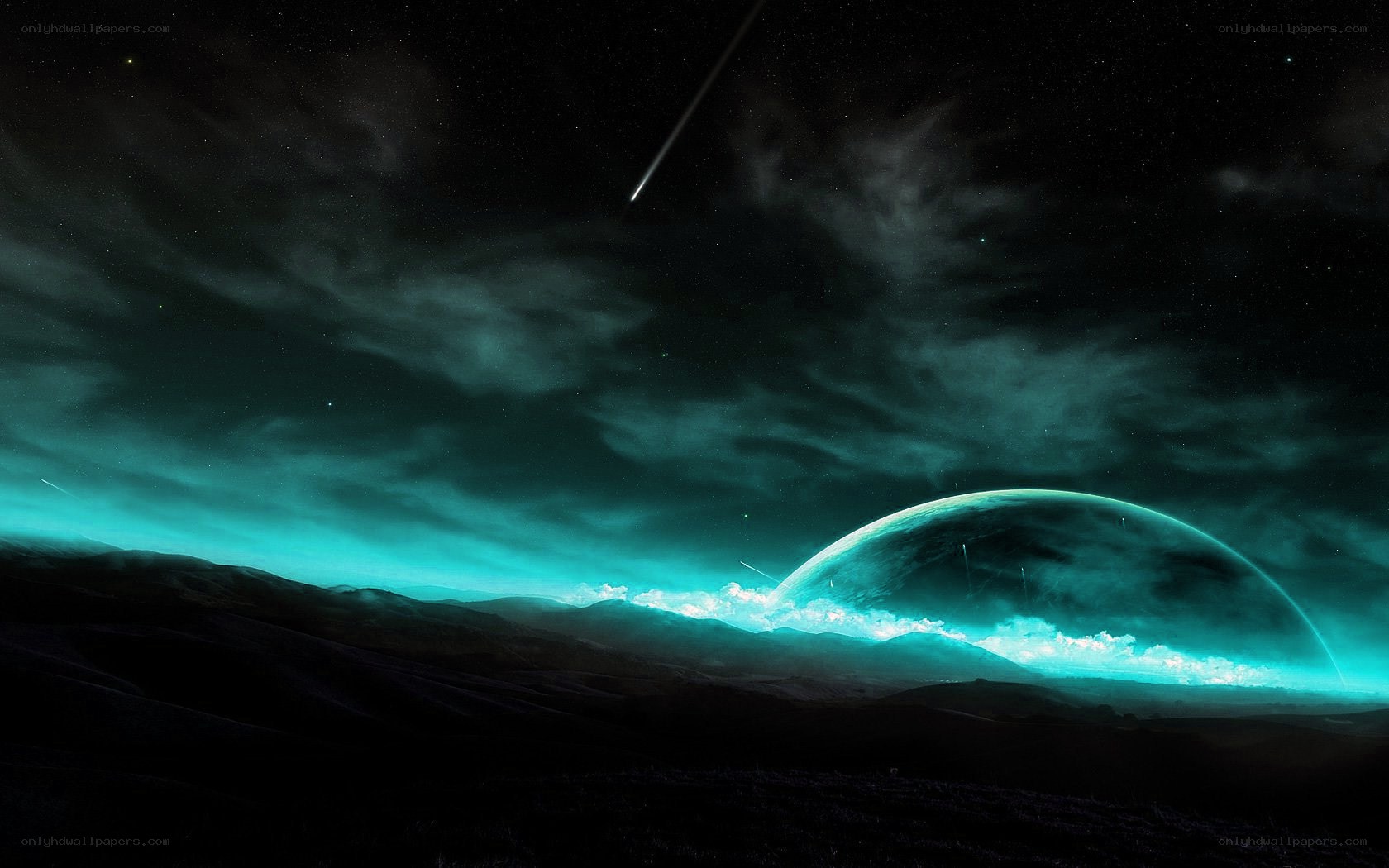 alien planet landscape