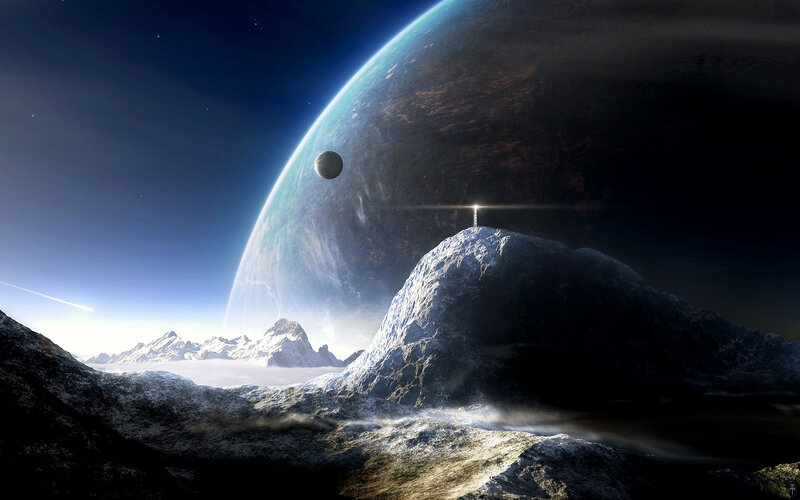 alien planet landscape