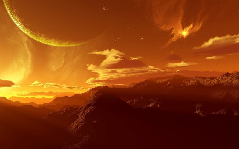 alien planet landscape