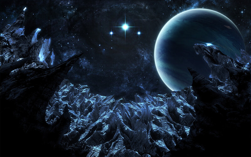 alien planet landscape
