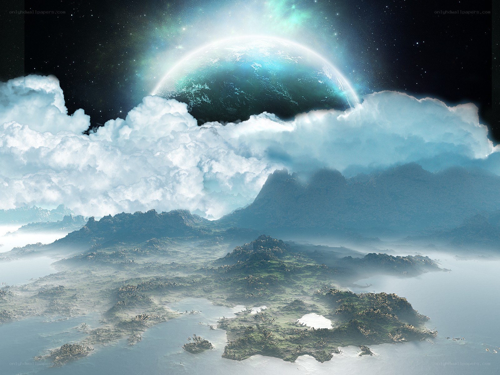 alien planet landscape