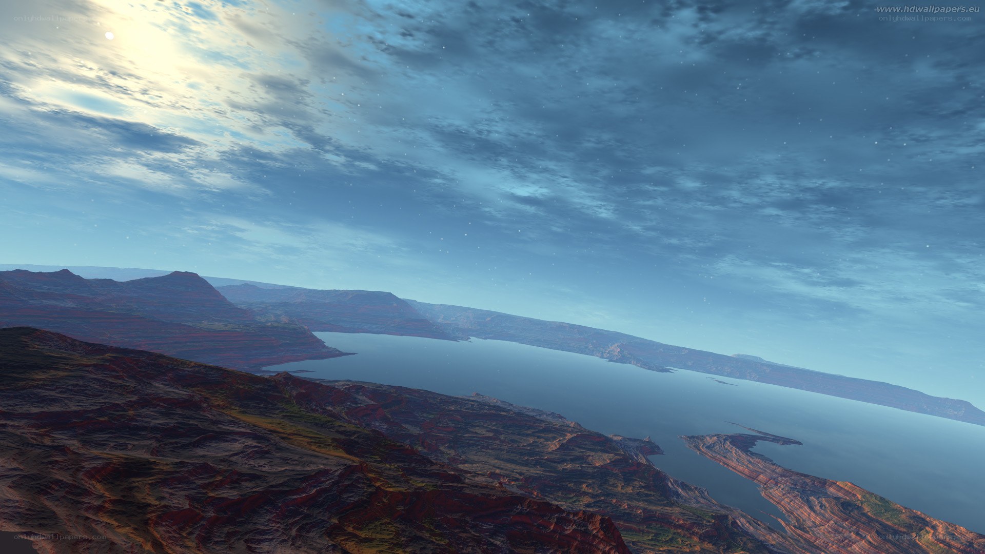 alien planet landscape