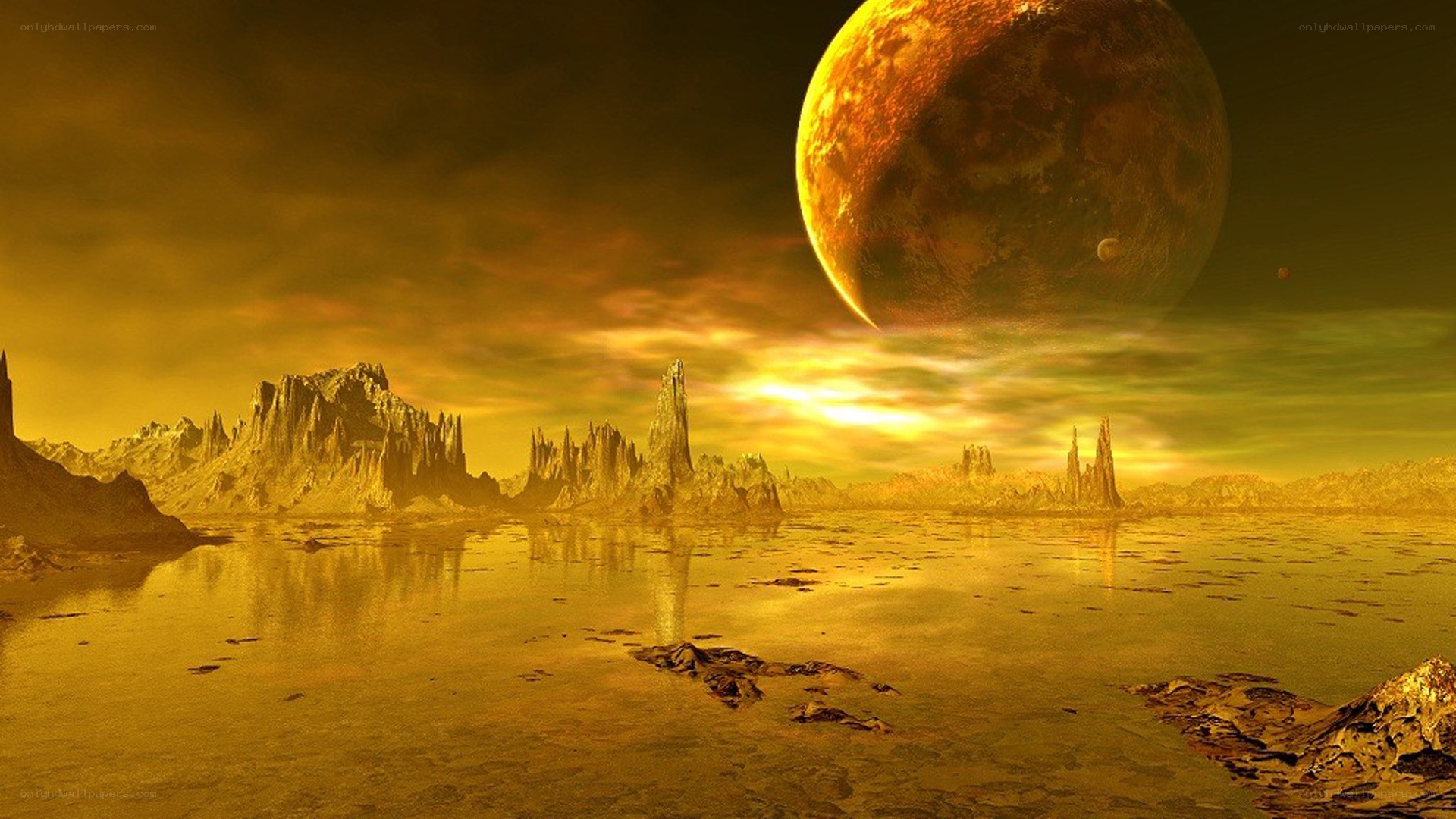 alien planet landscape
