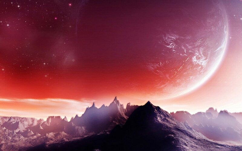 alien planet landscape