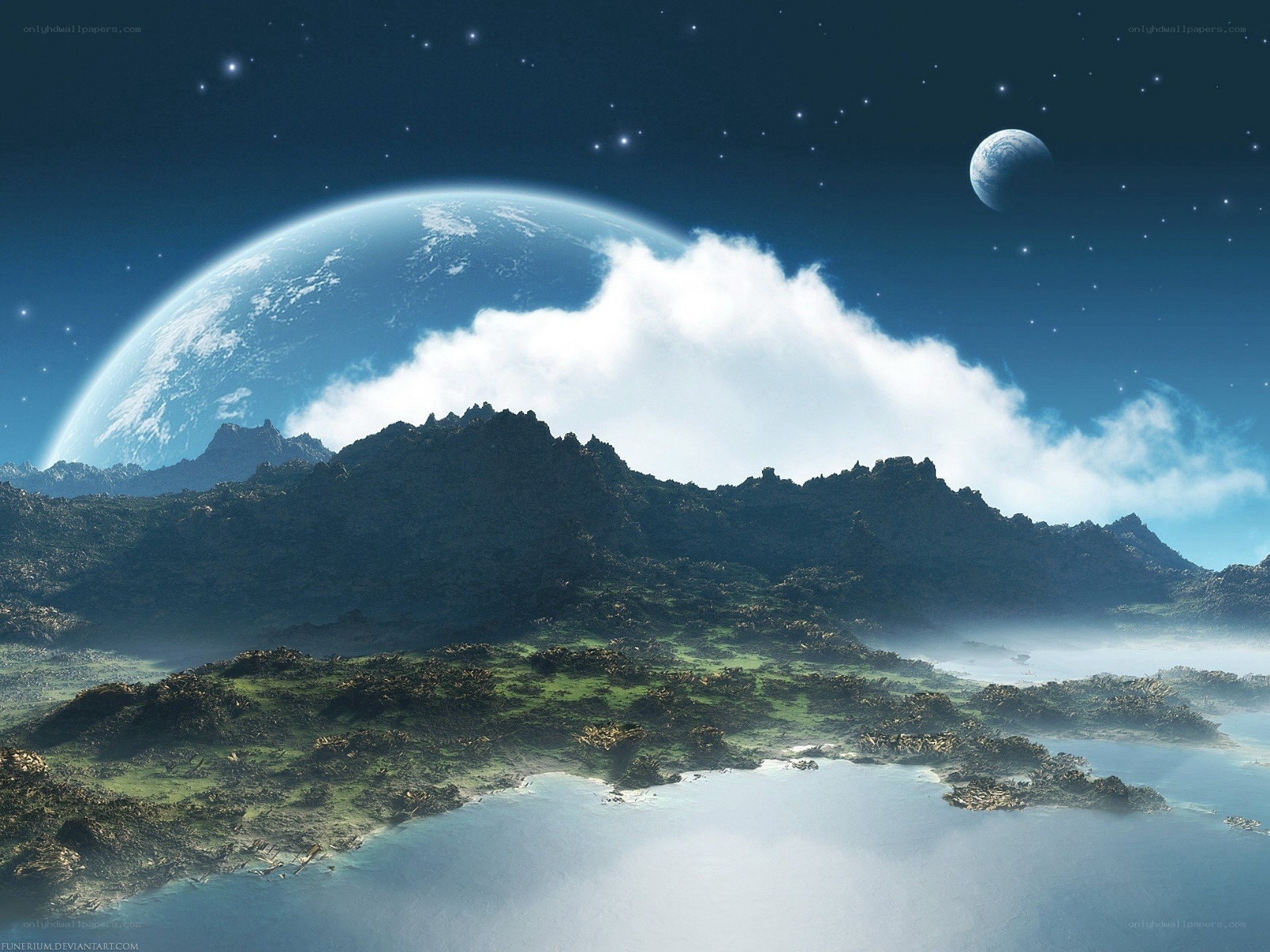 alien planet landscape