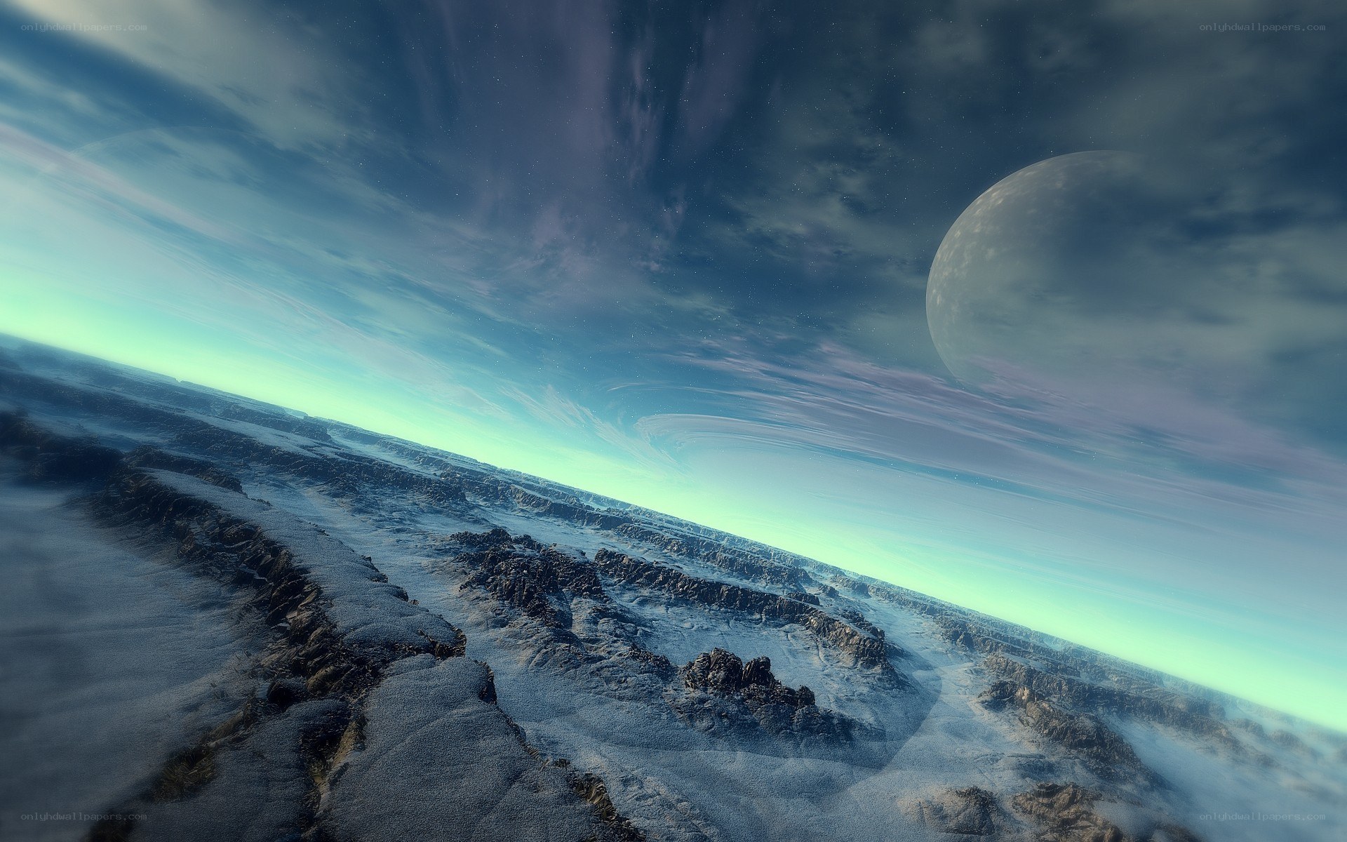 alien planet landscape