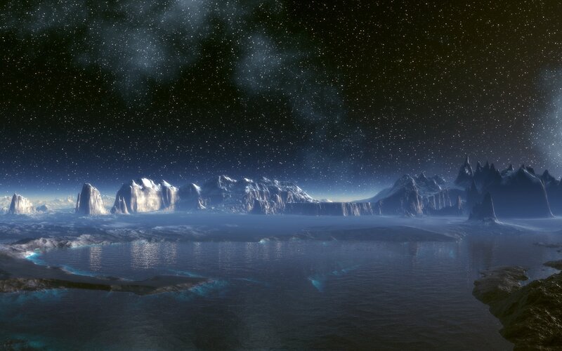 alien planet landscape