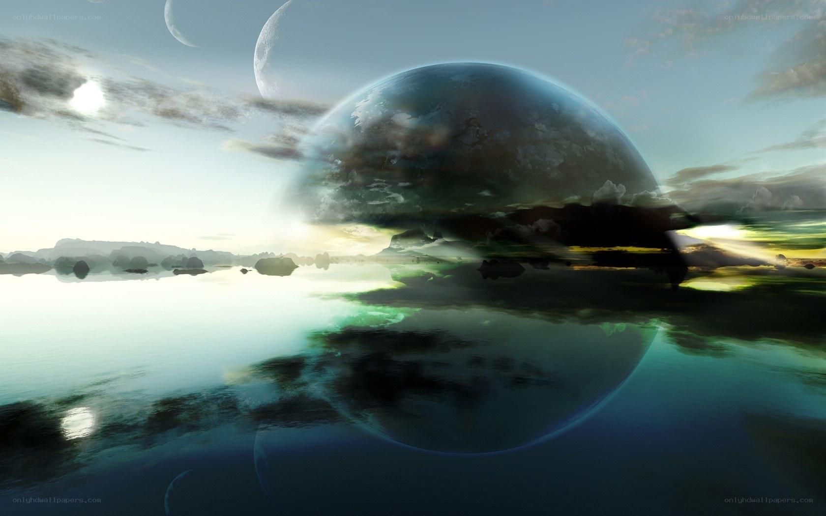 alien planet landscape