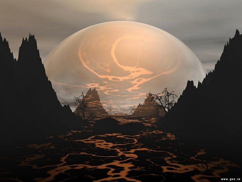alien planet landscape