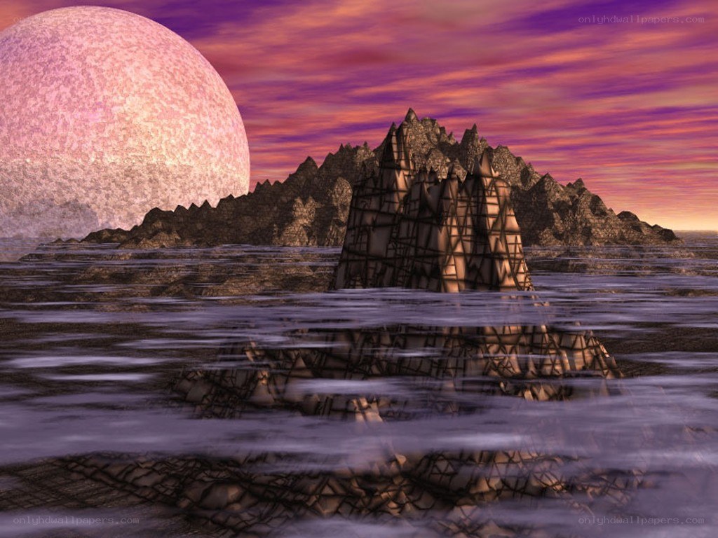 alien planet landscape