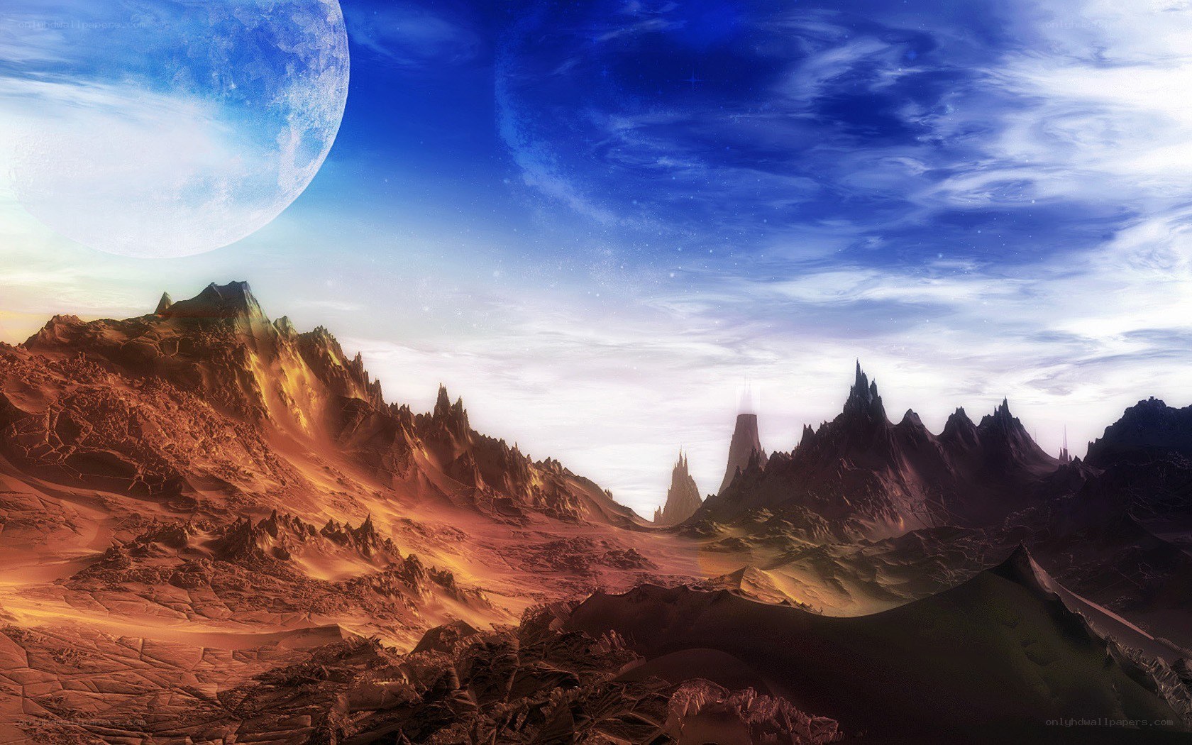 alien planet landscape