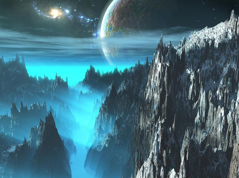 alien planet landscape