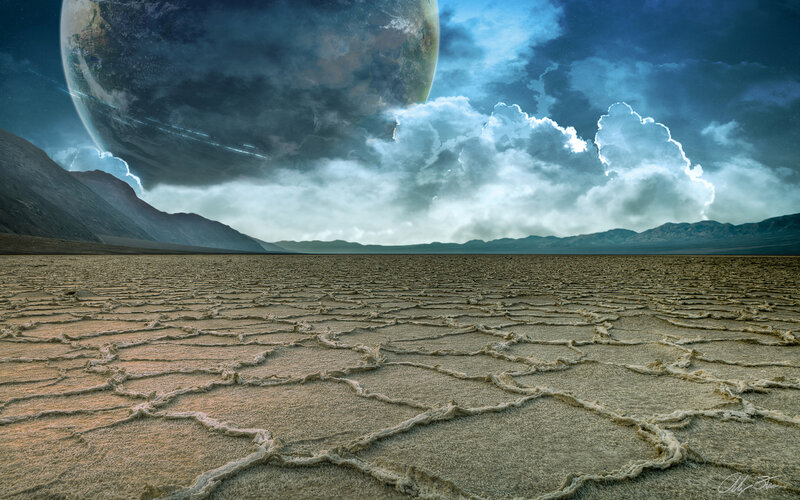 alien planet landscape