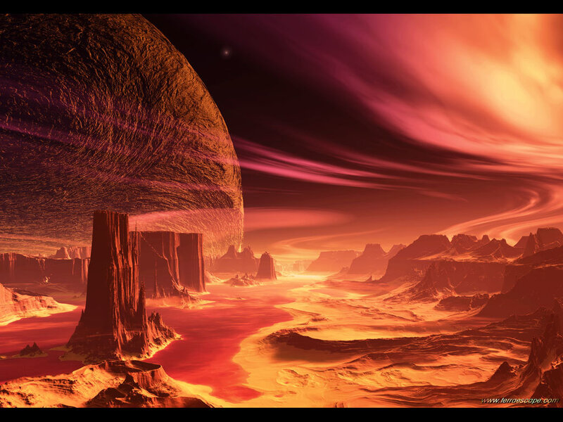 alien planet landscape