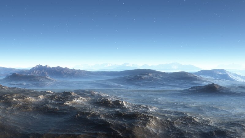 alien planet landscape