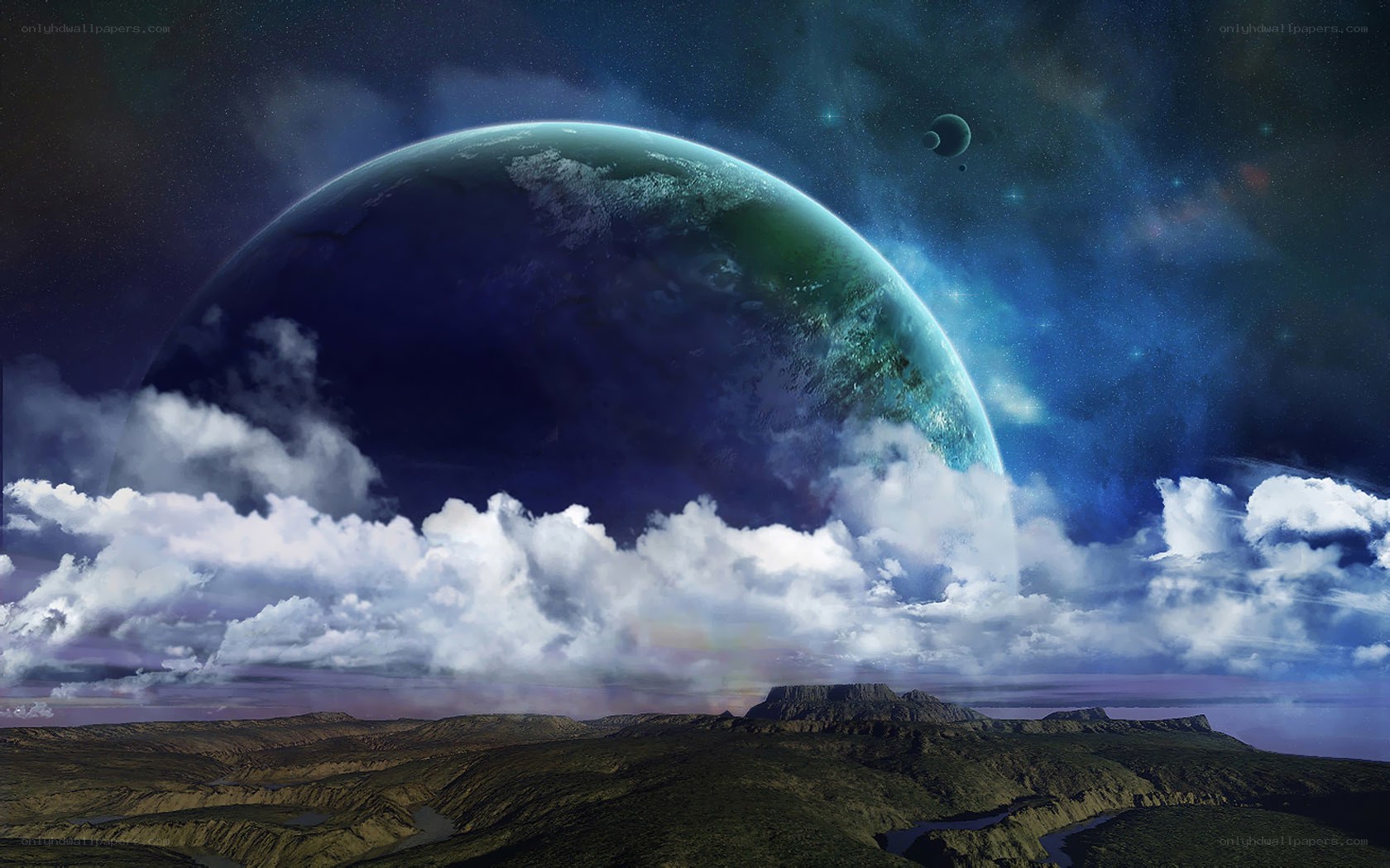 alien planet landscape