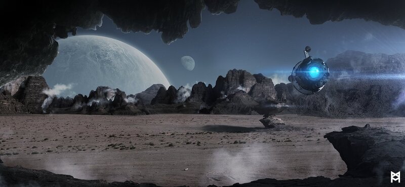 alien planet landscape