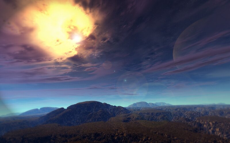 alien planet landscape