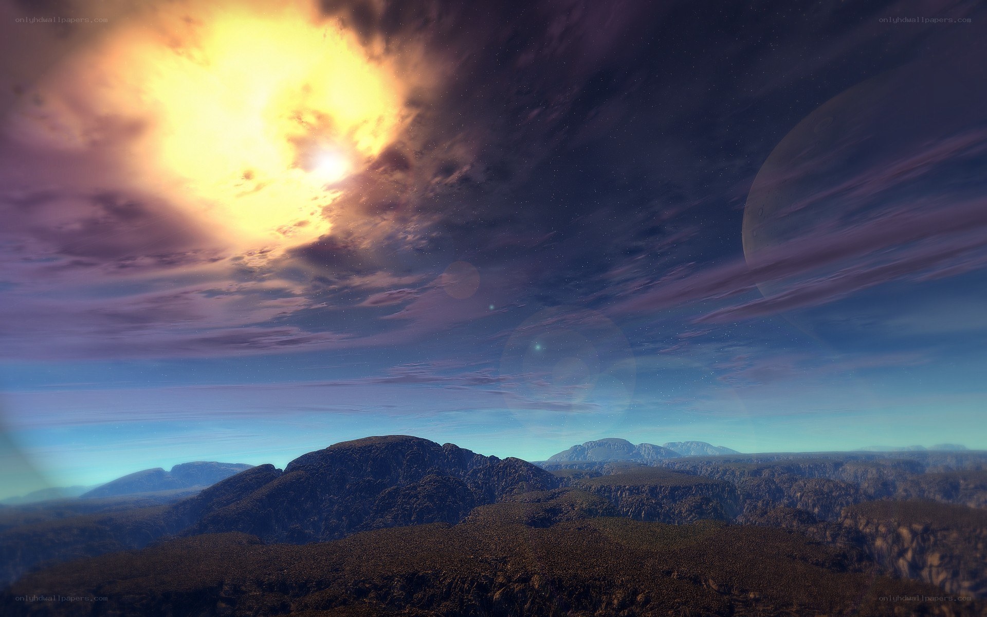 alien planet landscape