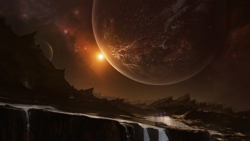 alien planet landscape