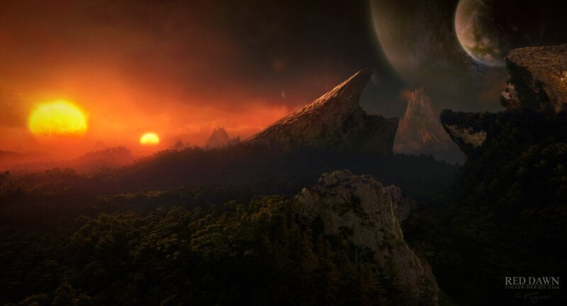 alien planet landscape