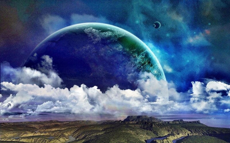 alien planet landscape