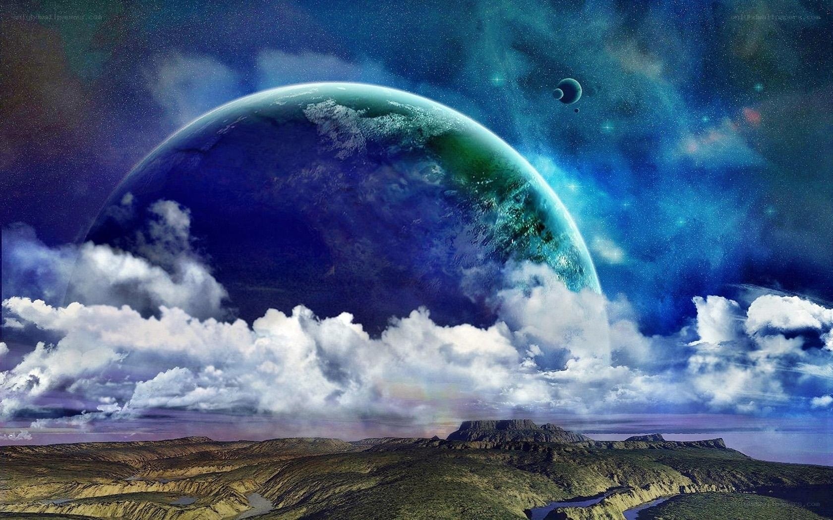 alien planet landscape
