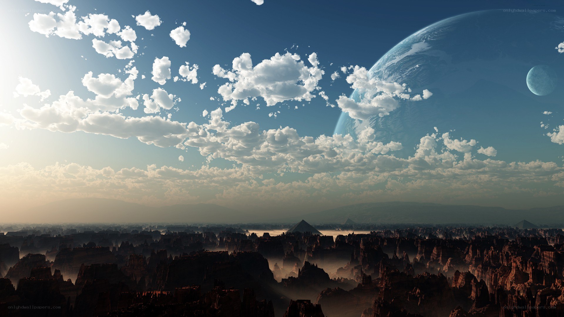 alien planet landscape