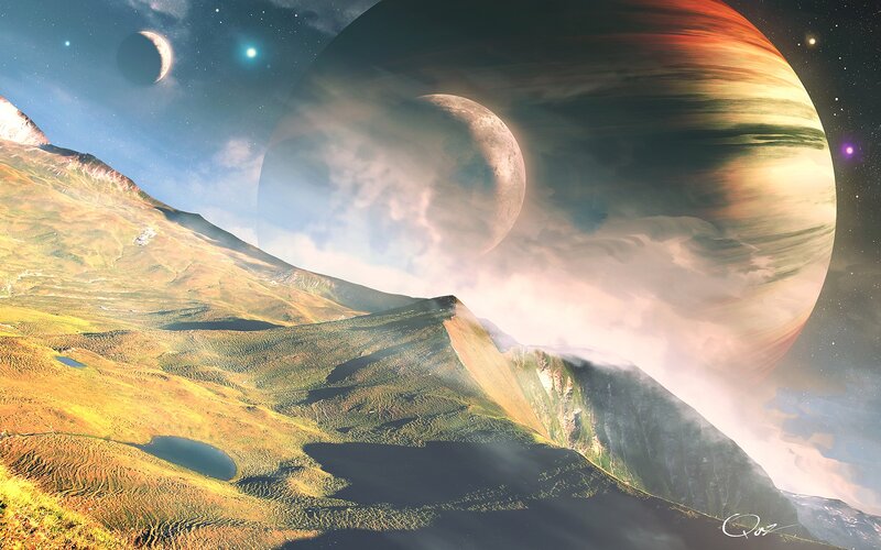 alien planet landscape