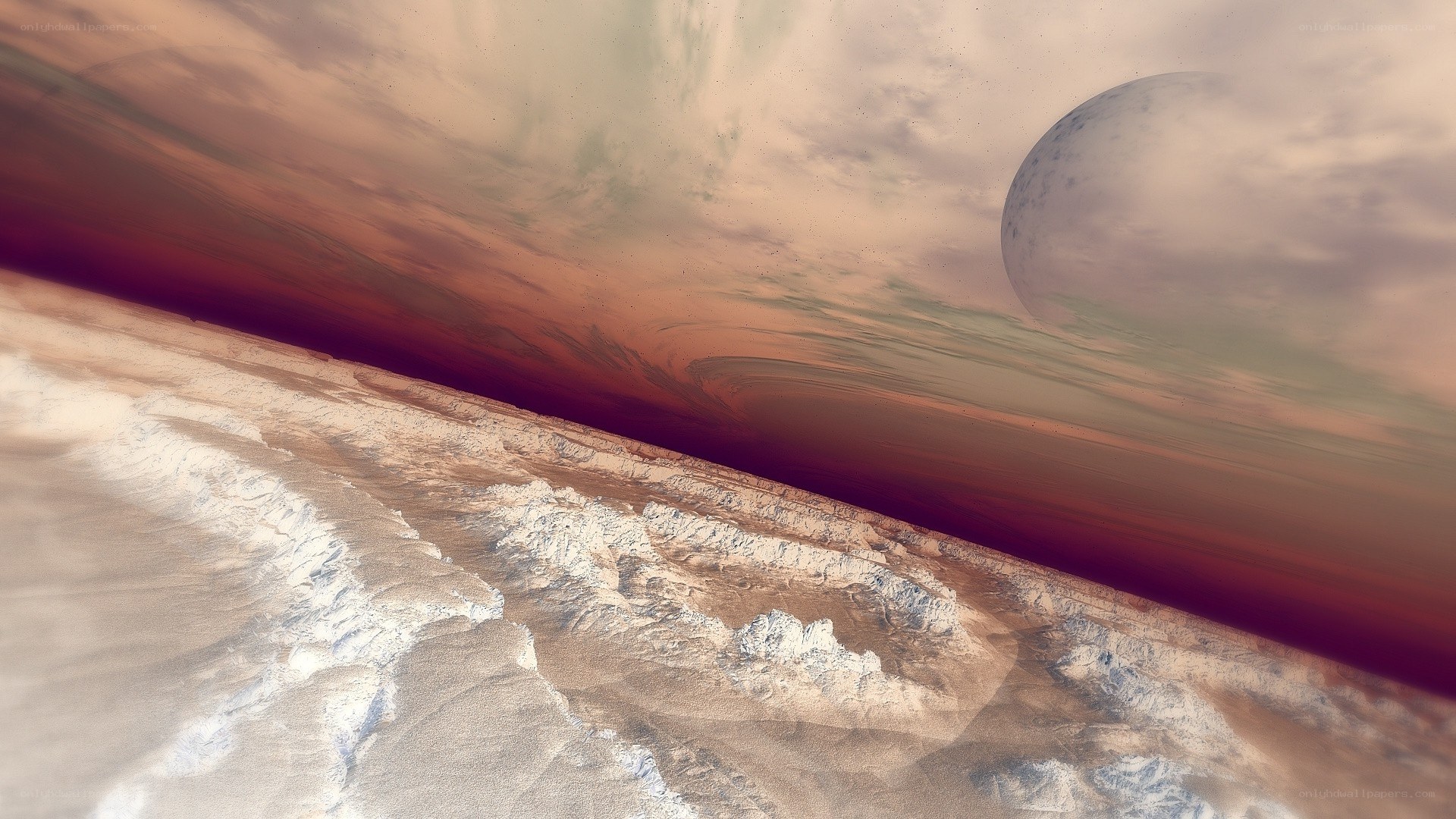 alien planet landscape