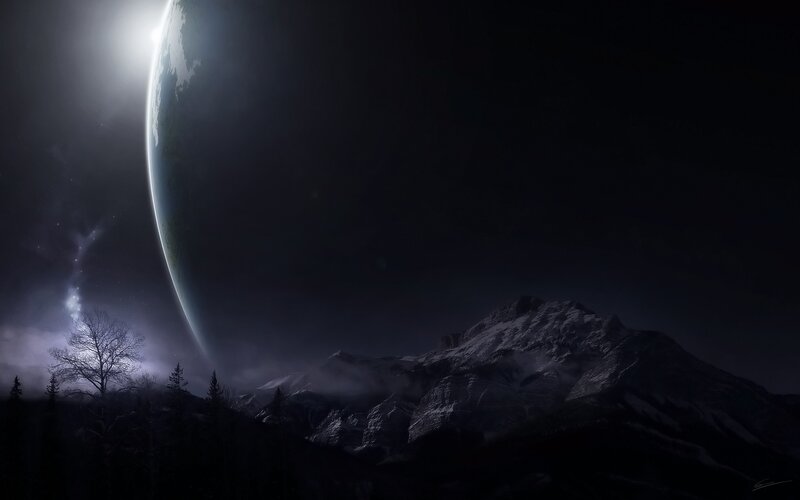 alien planet landscape