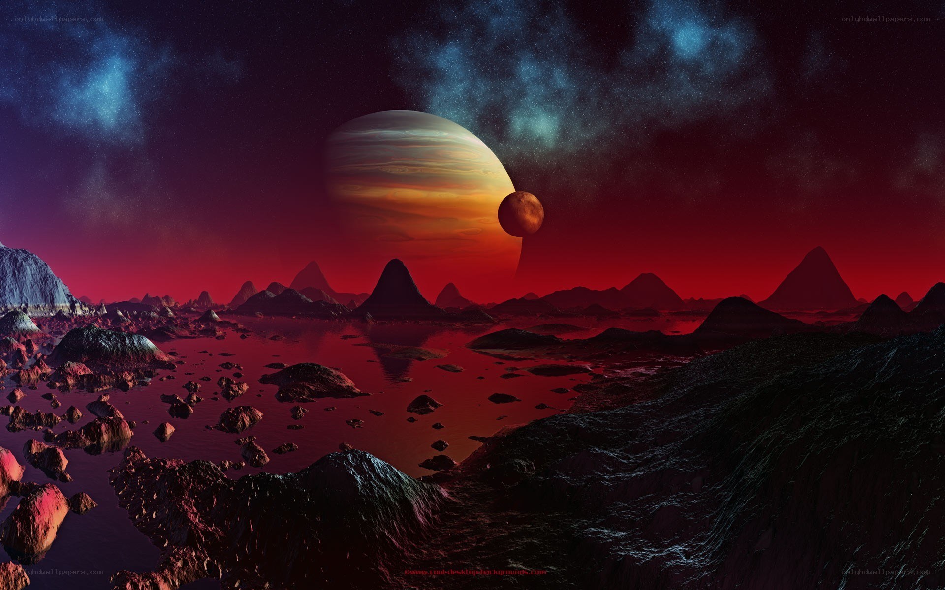 alien planet landscape